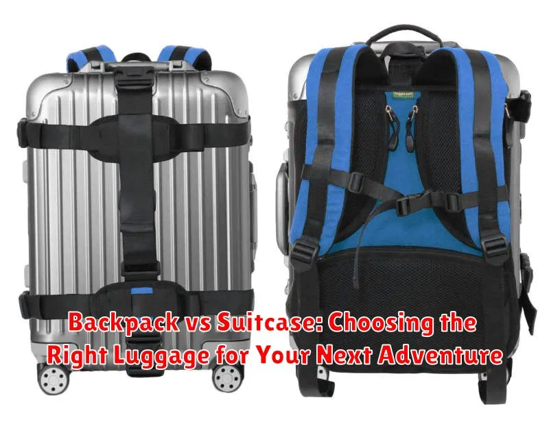 Backpack vs Suitcase: Choosing the Right Luggage for Your Next Adventure