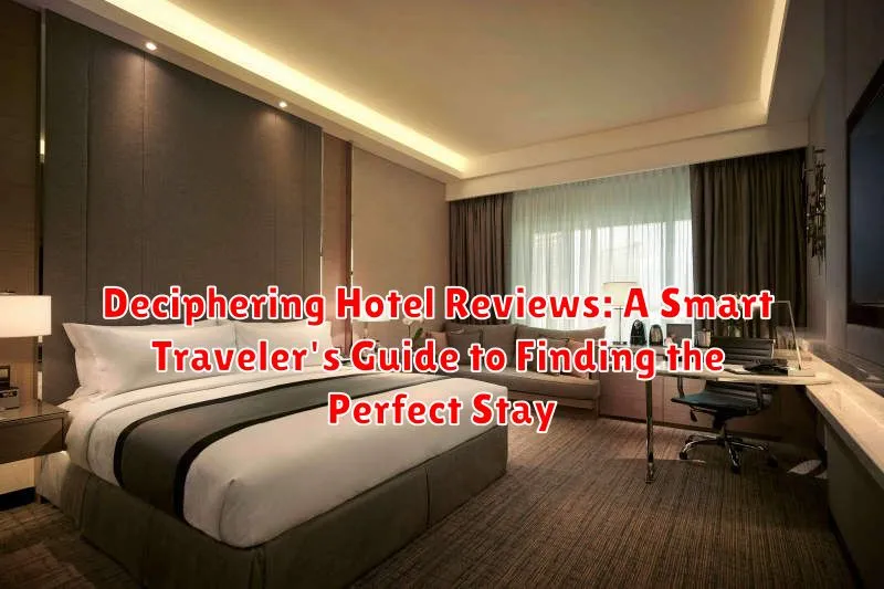 Deciphering Hotel Reviews: A Smart Traveler's Guide to Finding the Perfect Stay