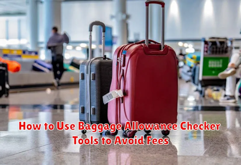 How to Use Baggage Allowance Checker Tools to Avoid Fees