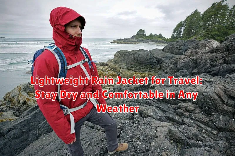 Lightweight Rain Jacket for Travel: Stay Dry and Comfortable in Any Weather