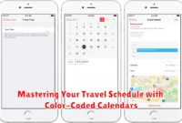 Mastering Your Travel Schedule with Color-Coded Calendars