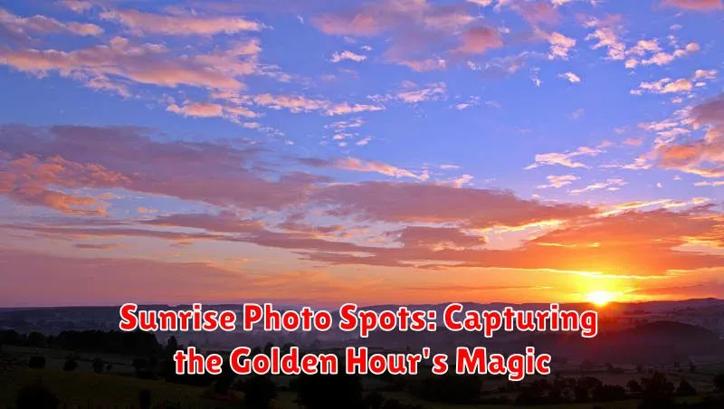 Sunrise Photo Spots: Capturing the Golden Hour's Magic