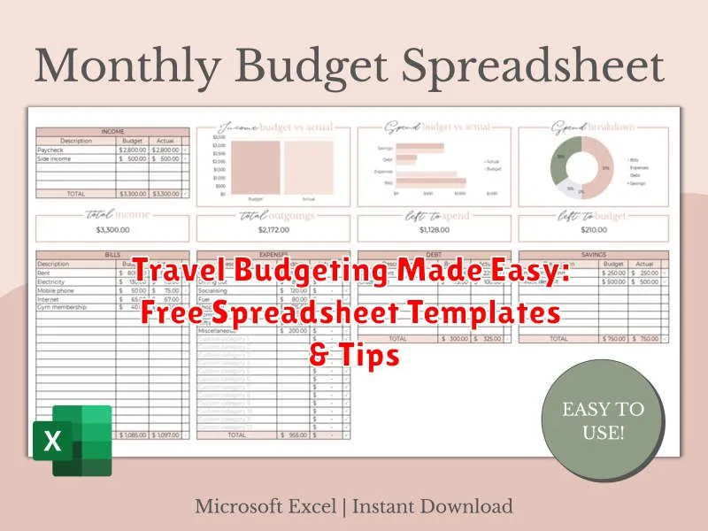 Travel Budgeting Made Easy: Free Spreadsheet Templates & Tips