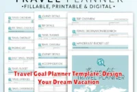 Travel Goal Planner Template: Design Your Dream Vacation