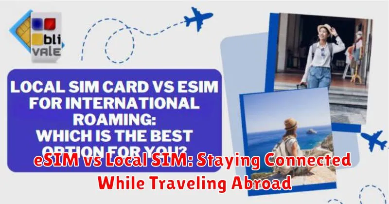 eSIM vs Local SIM: Staying Connected While Traveling Abroad